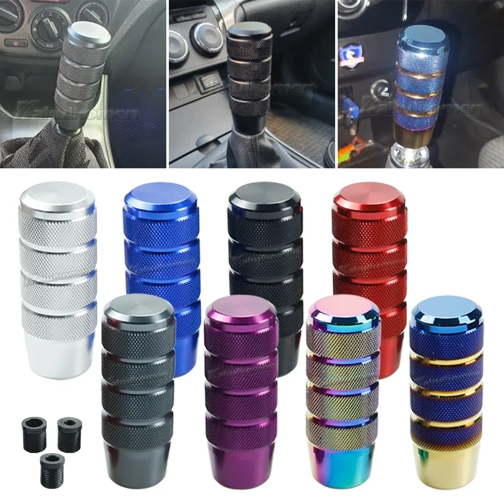 95MM Gear Shift Knob Stick Manual Transmission Universal Car Aluminum Extended Mugen Gear Shifter Gear Head Knob