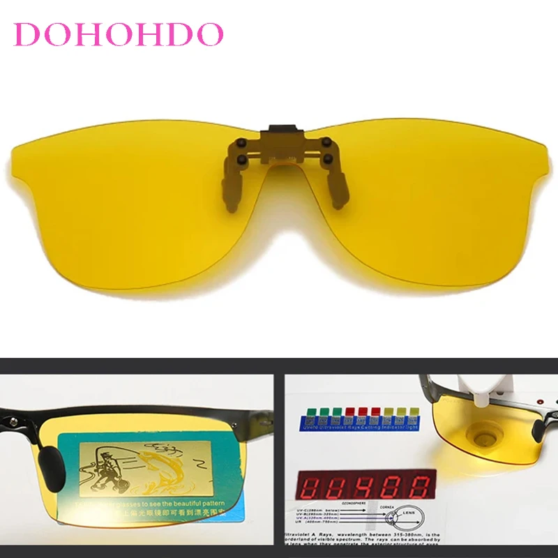 

Classic Brand Lenses Clip On Sun Glasses For Men UV400 Vintage Designer Night Vision Anti-Glare Women Sunglass Polarized Goggles