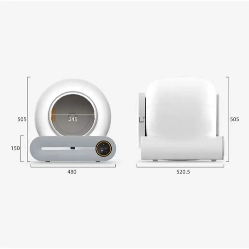 

New Product Customization Whisper-Quiet Motor The Largest Automatic Litter Box