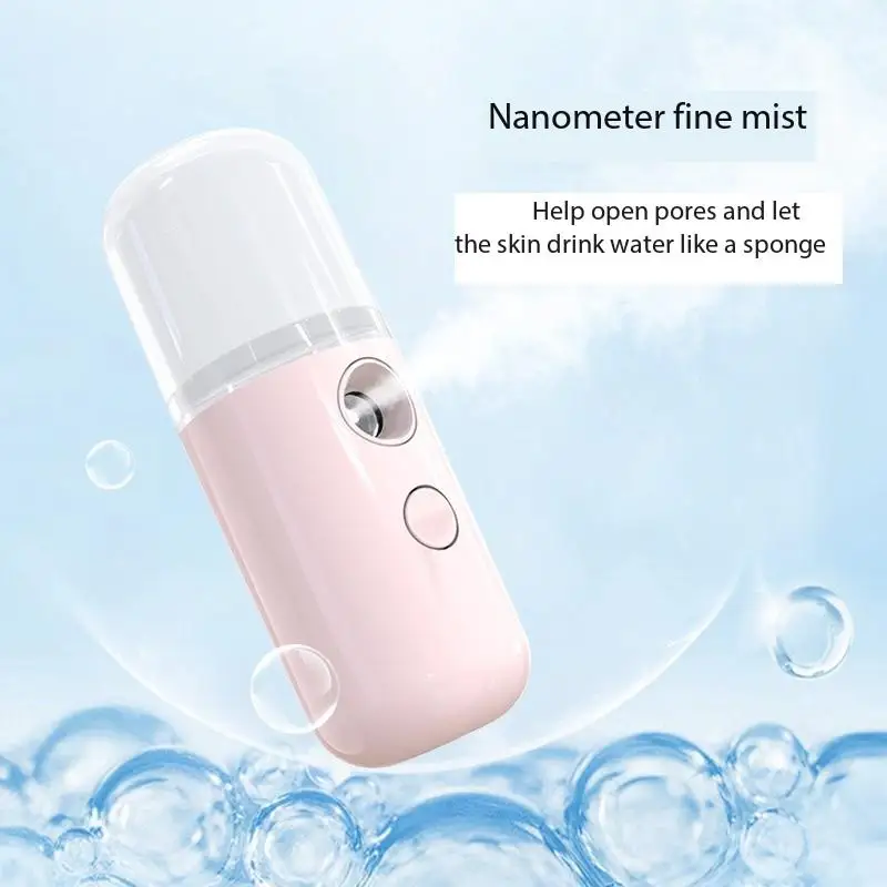 White Hydration Meter Nano Spray Hydration Meter Face Hydration Disinfectant Machine Humidifier Small Steam Face Home Use