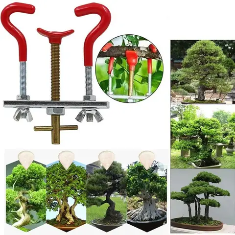 최고 거래 분재 도구 클리퍼 지점 Twigtrunk 조절기 가지 치기 장치 커브 벤더 벤딩 DIY 모델링 도구