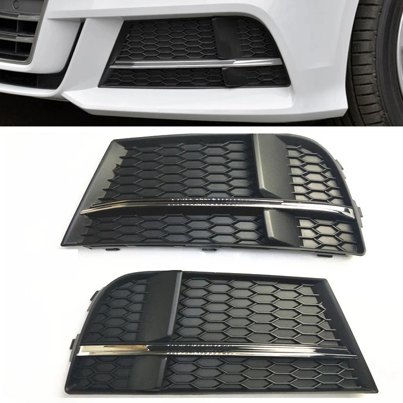 

1 Pair Car Modified Accessory Fog Light Cover Lamp Frame Grille Car Accessories For- A3 S3 2017-2019