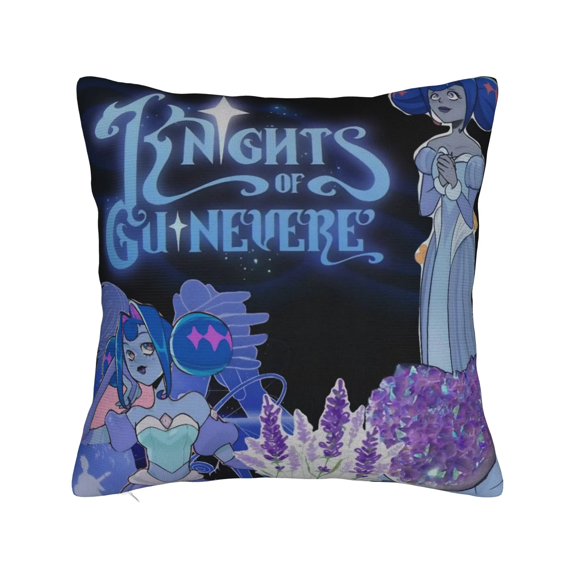 K-Knights Of Guinevere Pillow Covers Merchandise Soft Cushion Cover Decorative  Throw Pillow Case Cover Sofa Multiple Sizes