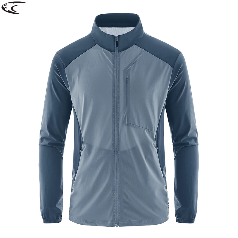 

LNGXO Men's Women's Summer Sun Protective Jacket Quick Dry Stretch Stand-Up Collar Windbreaker Outdoor Hiking Climbing Coat