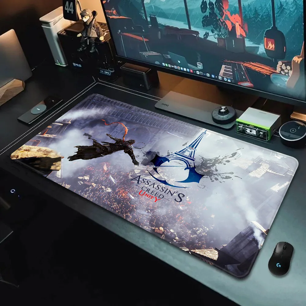 Game A-assassin's Creeds Mousepad HD Printing Computer Gamers Locking Edge Non-slip Mouse Pad XXL90x40cm Keyboard PC Desk Pad