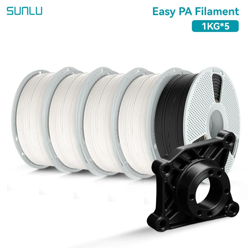 SUNLU 5Roll PCABS Filament，PC Filament,Easy PA  Filament ，PP Filament Engineering Filament 1.75mm