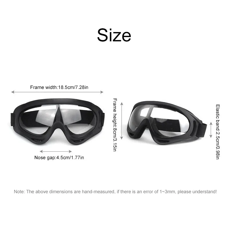 Dirt Bike Goggles Polarized Motocross Bike Outdoor Cycling Glasses Helmets Windproof Dustproof Anti Impact UV Protection Sunglas