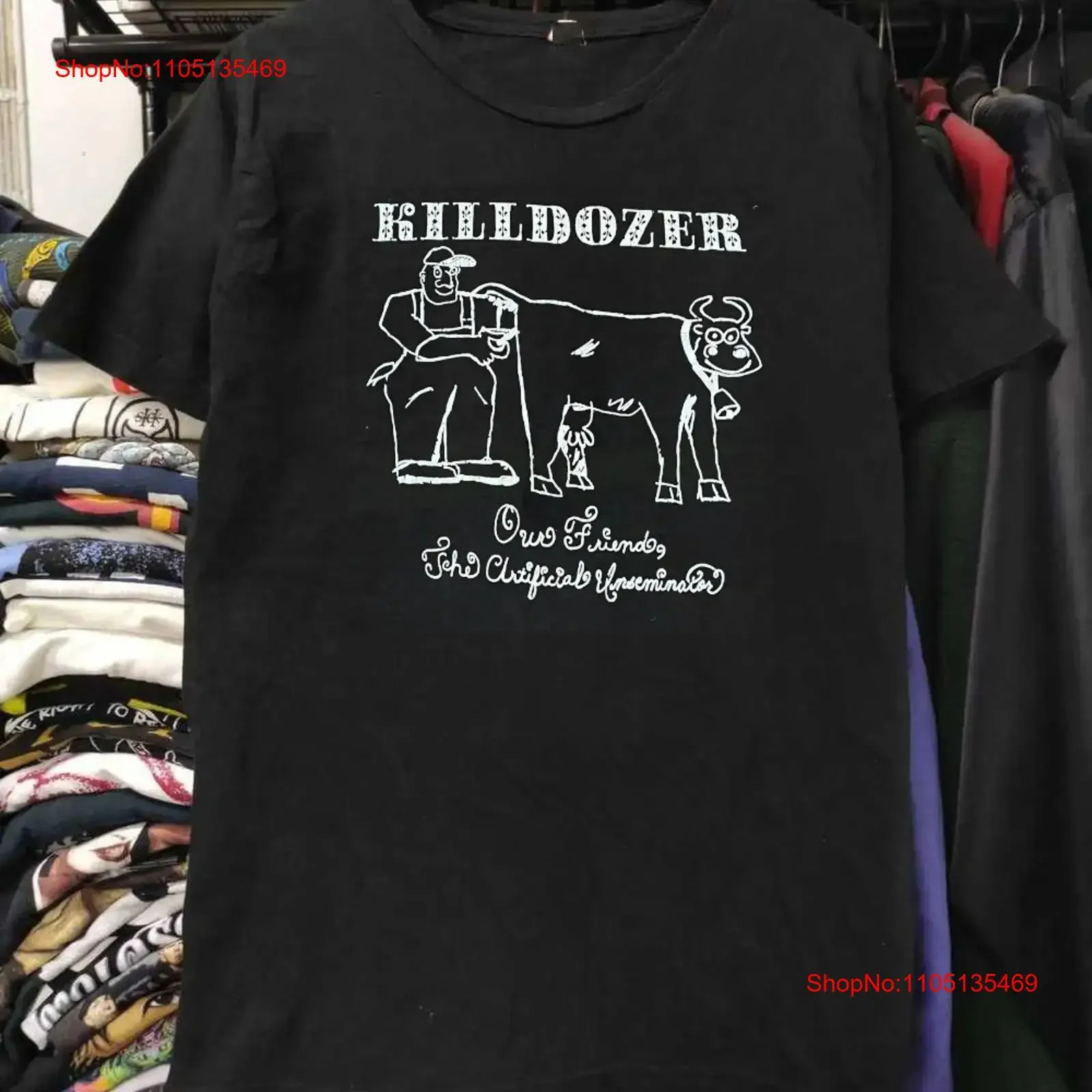 Killdozer Band The Artificial Inseminator T Shirt Concert S to 5XL BO363 vintage Washed Comfortable Unisex graphic Slightly