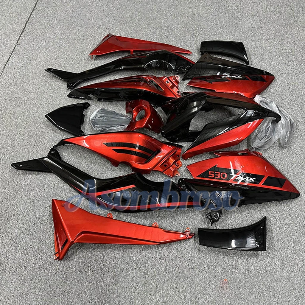 100% Fit For Yamaha T-MAX530 2015 2016 TMAX 530 15 16 TMAX530 Motorcycle Fairing Red Black Bodywork set