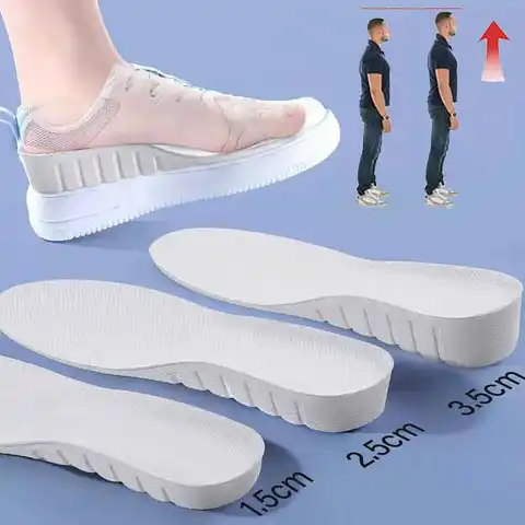 2025 발을위한 보이지 않는 높이 증가 안창 통기성 엘리베이터 높이 증가 템플릿 여성용 남성용 신발 패드