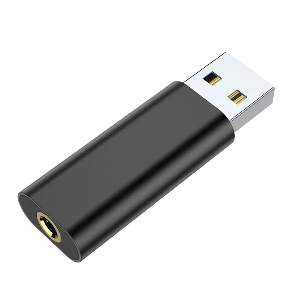 USB To 3.5mm Headphone 3.5mm Adapter External Stereo-Sound Audio Earphone Jack Adapter 2 in 1 Mini Wired Headset Converter