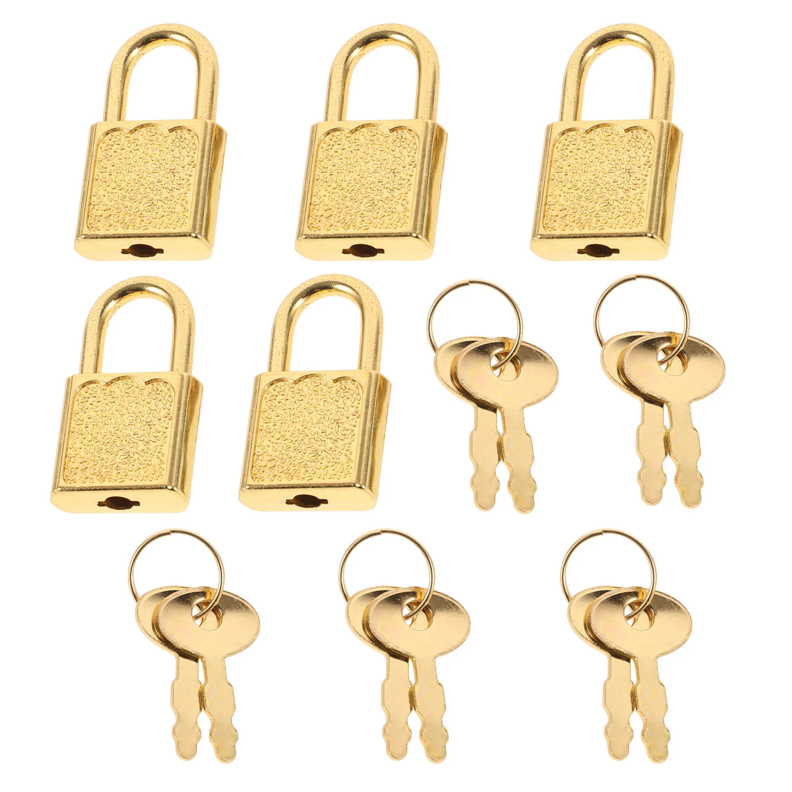 

5Sets Padlock Latches Pirate Treasure Chest Locks Keys Jewelry Box Cabinet Decorative Hardware Small Locks with Keys