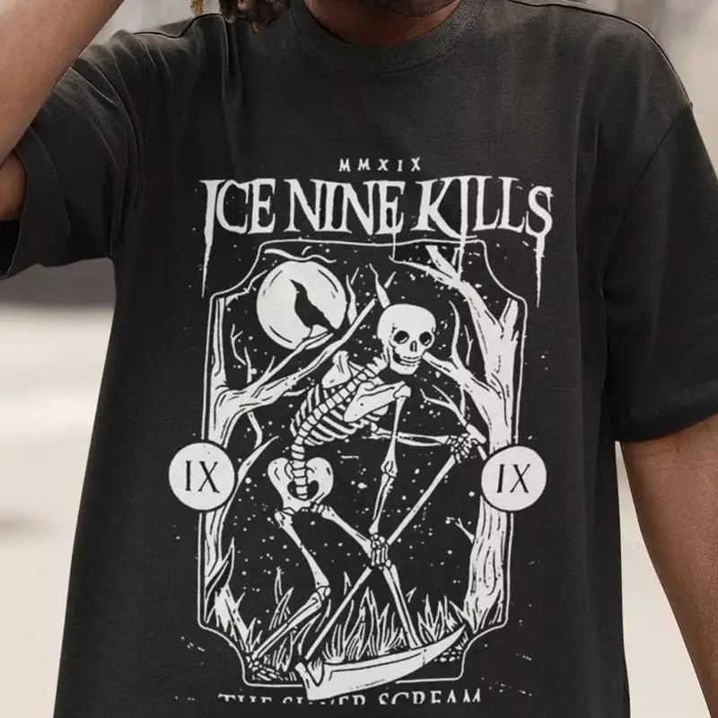 Rare Ice Nine Kills Skeleton T shirt Classic Black S 234XL THAEB930