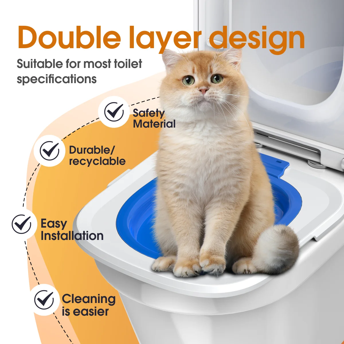 New 5th Generation Pet Cat ToiletRemovable and Training Kit Cat Litter Box Reusable Pet Trainer For Cats How to Use Toilet Bowls