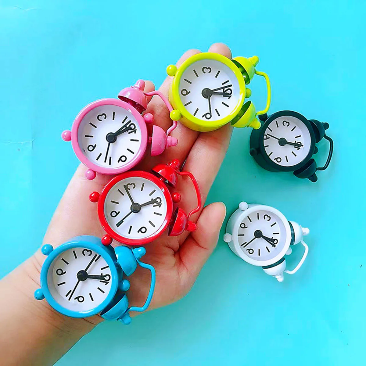Creative Cute Mini Metal Small Alarm Clock Electronic Small Alarm Clock Multicolor Electronic Small Alarm Table Morning Clock
