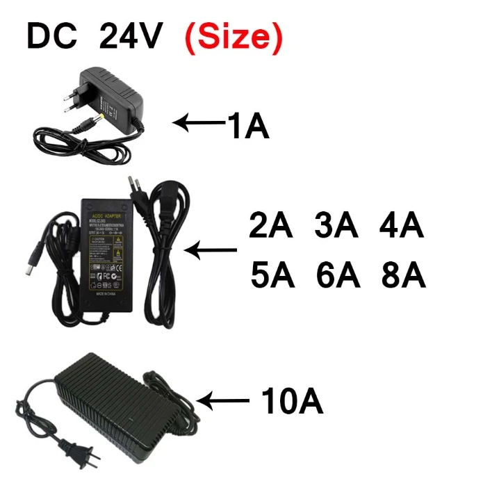 

DC24V lighting transformer AC 110V 220V switching power supply 1A 2A 3A LED power adapter for CCTV LED lamp