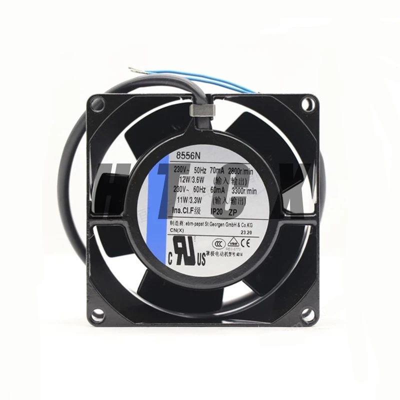Brand New Original All metal high-temperature resistant compact cooling axial fan 8556N 230V 60/70mA 2800/3300r/min