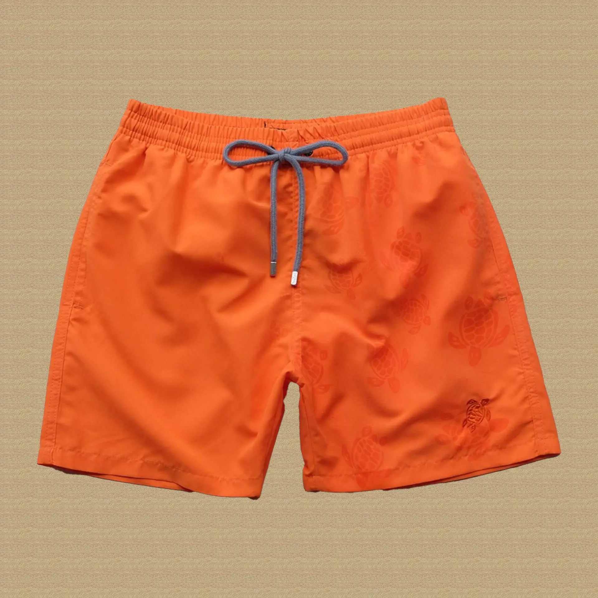 Summer Solid Color Men\'s Swimsuit  Beach Shorts  Pockets For Sports And Leisure Bermuda Sportswear Turtle Brand  Male Shorts