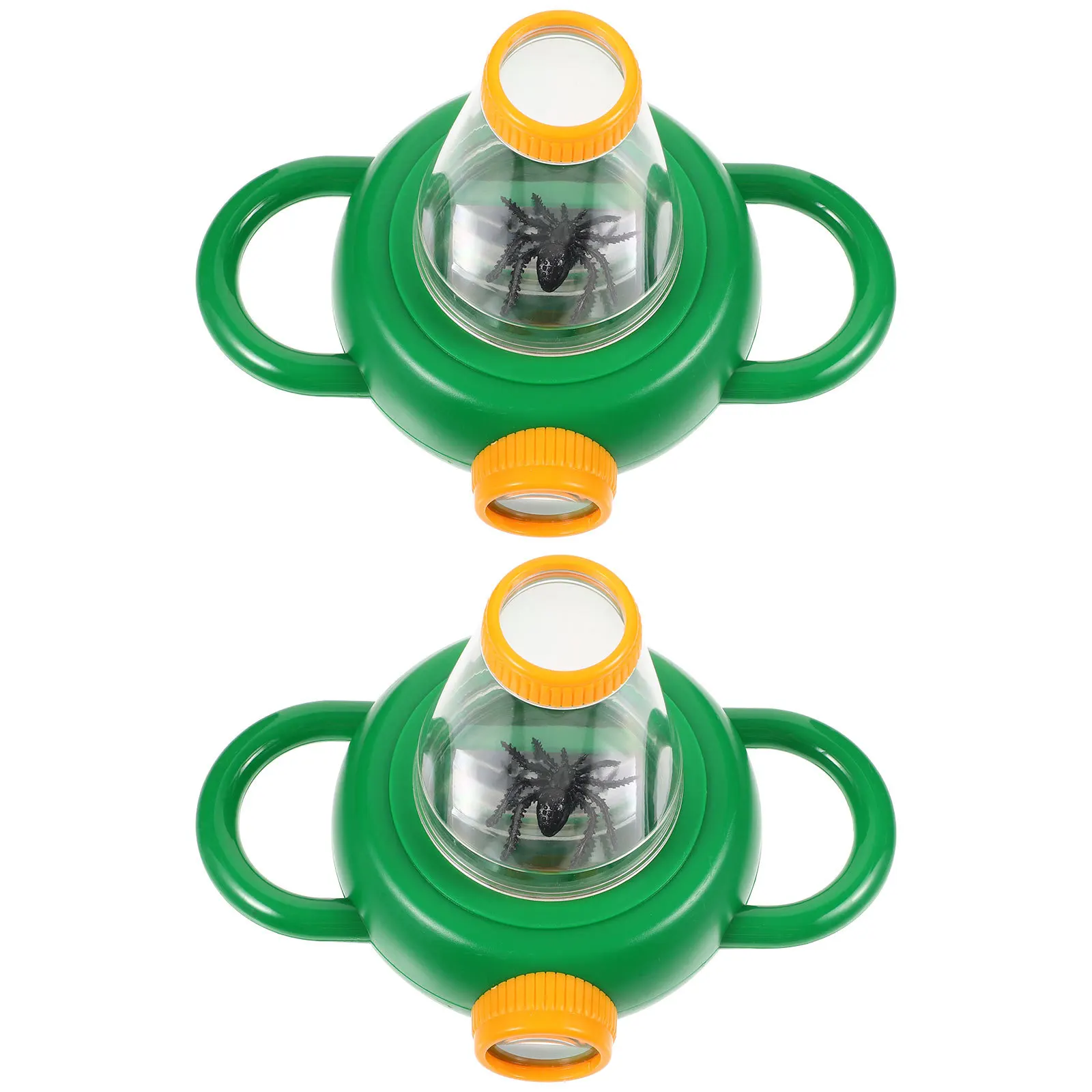 2pcs Insect Observation Box For Kids Plastic Magnifier Viewer With Magnifying Glass Educational Science Explorer Exploration Kit