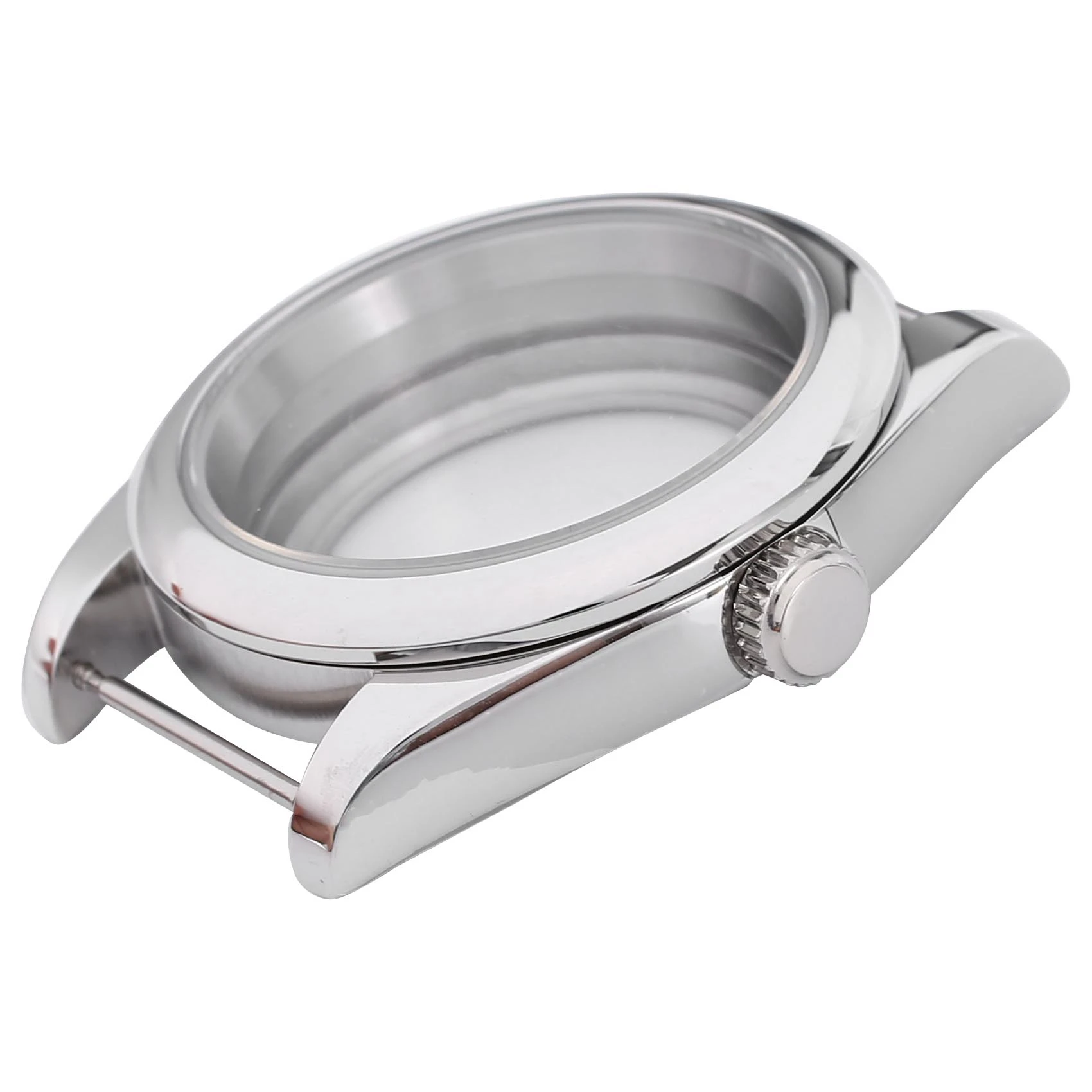

New-Design 39Mm Polished Case Sapphire Glass Transparent Back Cover