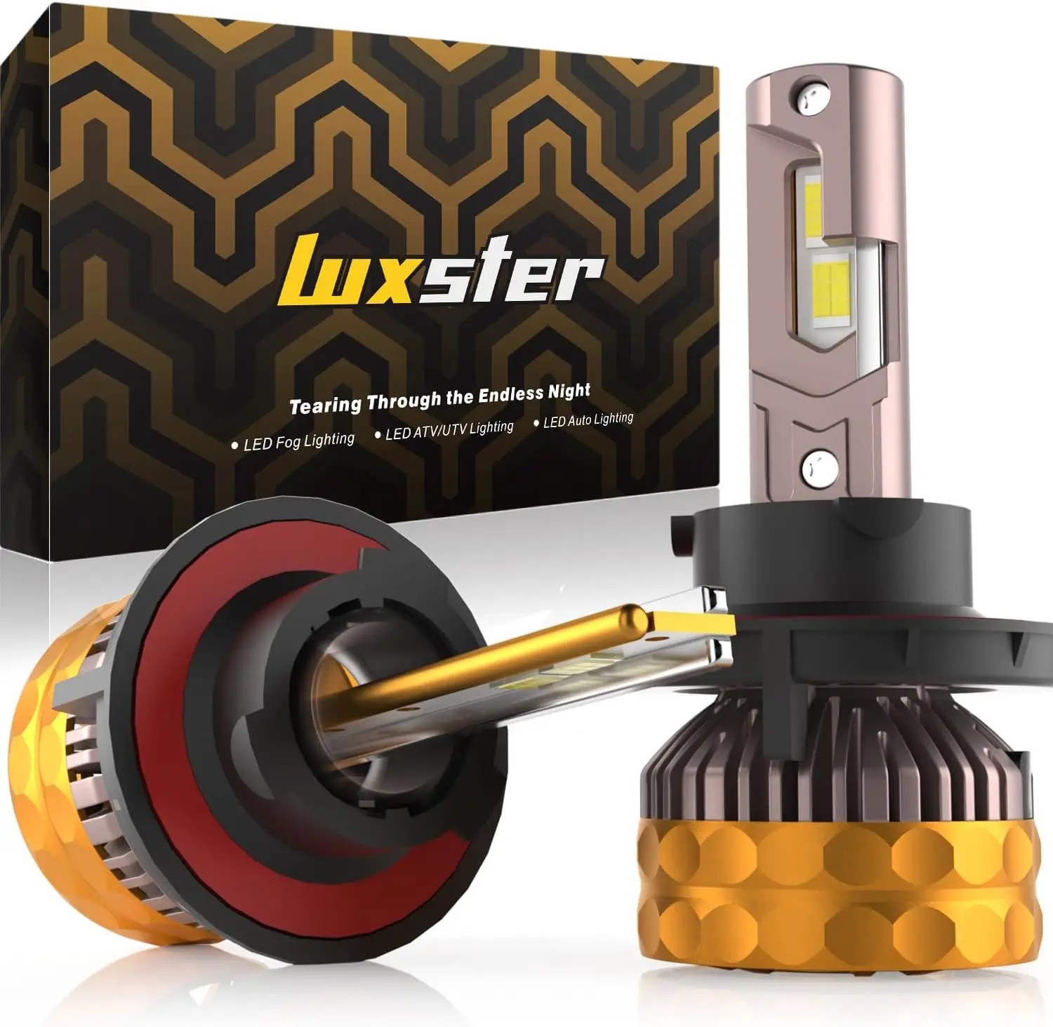 

Сверхъяркие светодиодные лампы H13 9008, 80000 лм, сверхъяркие, с двойным лучом, тройной медной системой охлаждения, противотуманные фары, 6000K белый свет, упаковка из 2 шт.