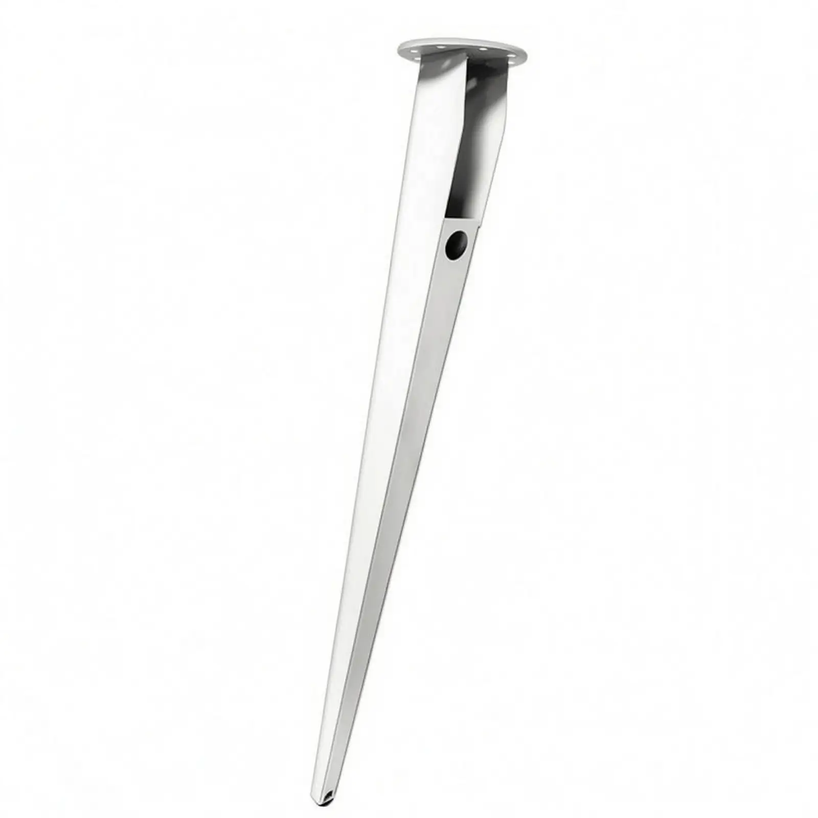Adjustable Steel Desk Support Leg with Cable Hole Anti Slip Foot Pad for Office Table Frame Mounting DIY Workstation