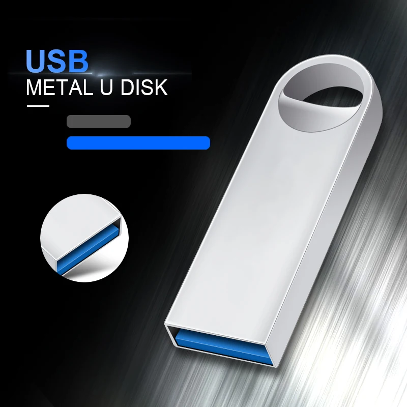 New Usb Fash Drive 128GB 64GB 32GB pen drive флешка flash drive waterproof silver u disk memoria cel usb stick gift flash disk