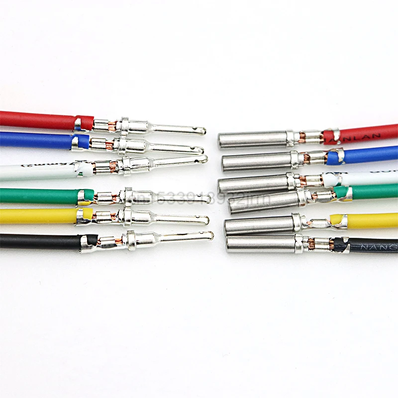 10Pcs With 16cm Wire Set Auto Crimp Terminal Connectors Male Female Pins for Car Engine 14-20 AWG DT 1062-16-0122 1060-16-0122