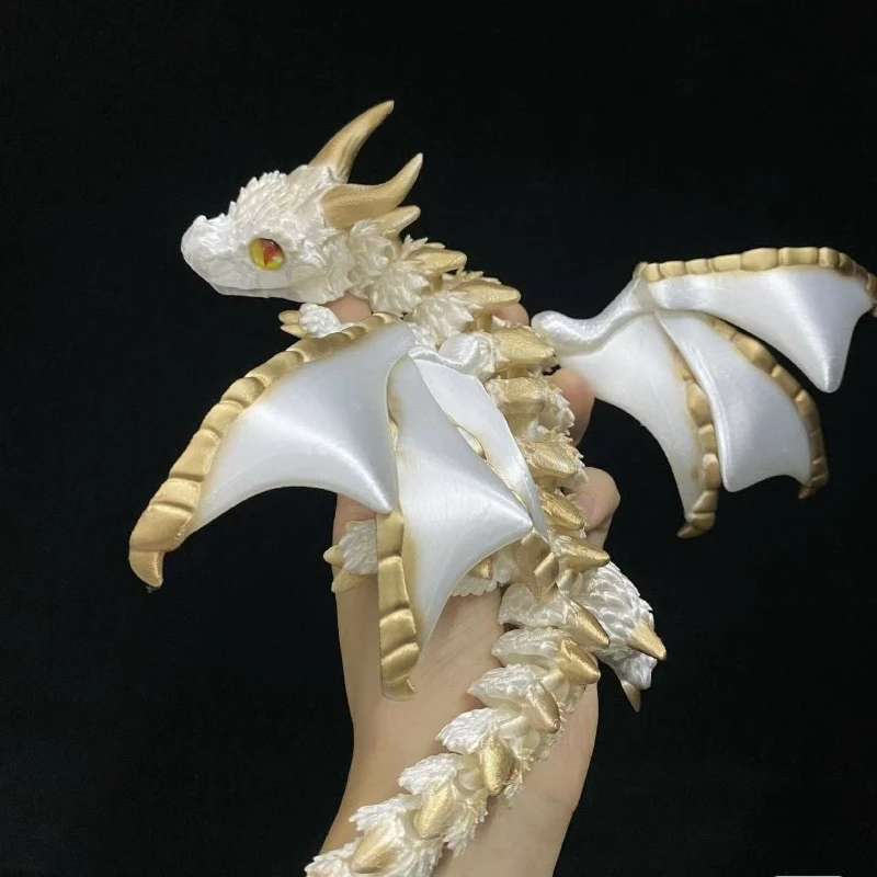

3D Printing Hot Dragon, Multi-color Selection, Joints Movable, Three-dimensional Imitation Animal Children's Gift Cart Ornaments