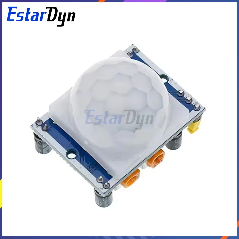 2PCS HC-SR501 PIR Motion Sensor Module Human Body IR Detector for RPi, Auto Lighting & Security System