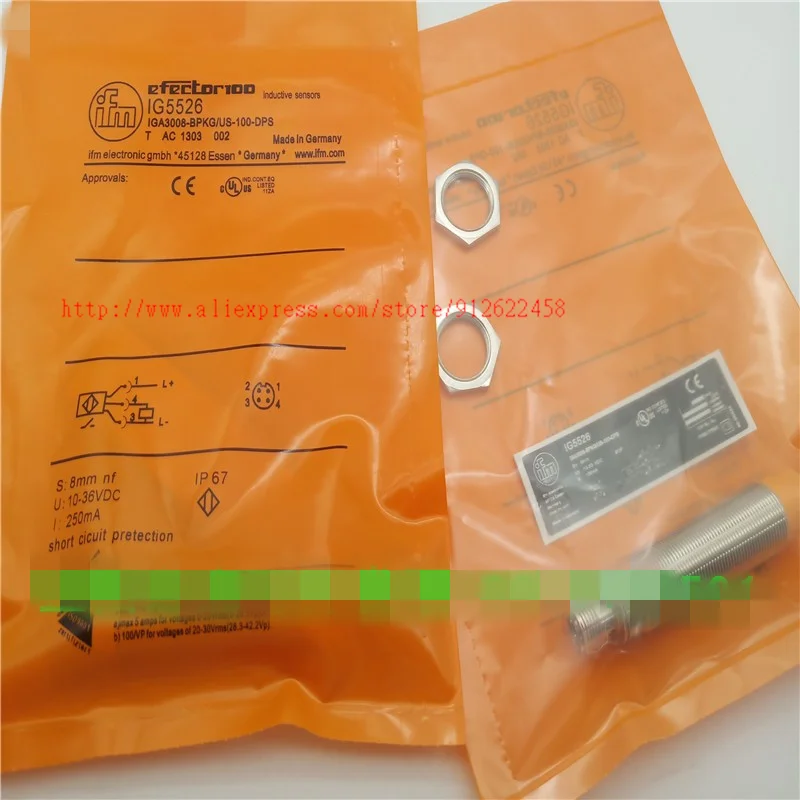 

IG5526 IGA3008-BPKG/US-100-DPS IFM Новый высококачественный индуктивный датчик
