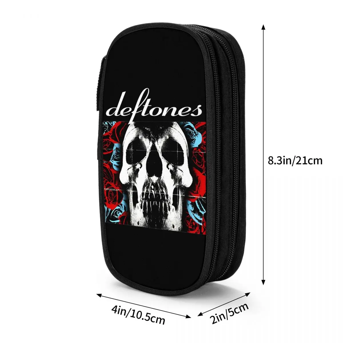 Deftones Rock Band Ohms White Pony Pencil Case Pencil Box Pen Box per studenti grandi borse portaoggetti materiale scolastico cancelleria