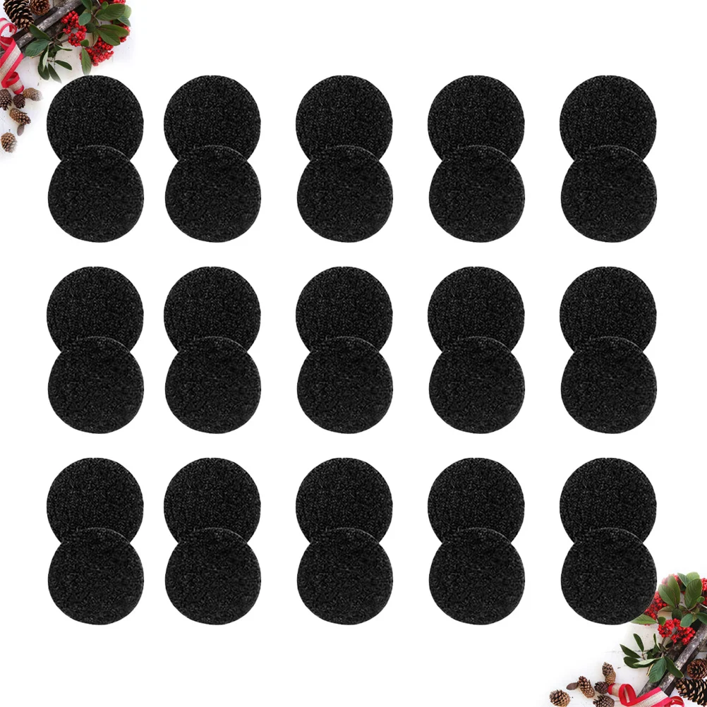 

900pcs 30Mm Round Self Adhesive Hook Loop Dots Super Mounting Tapes Removable For Home Office School Organization Craft Sewing