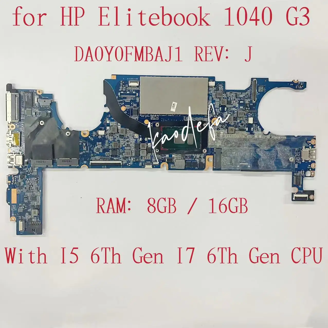 

Материнская плата для ноутбука HP EliteBook 1040 G3 с процессором I5 I7 6-го поколения ОЗУ: 8 ГБ/16 ГБ da0y0fmby1 материнская плата 100% ТЕСТ ОК