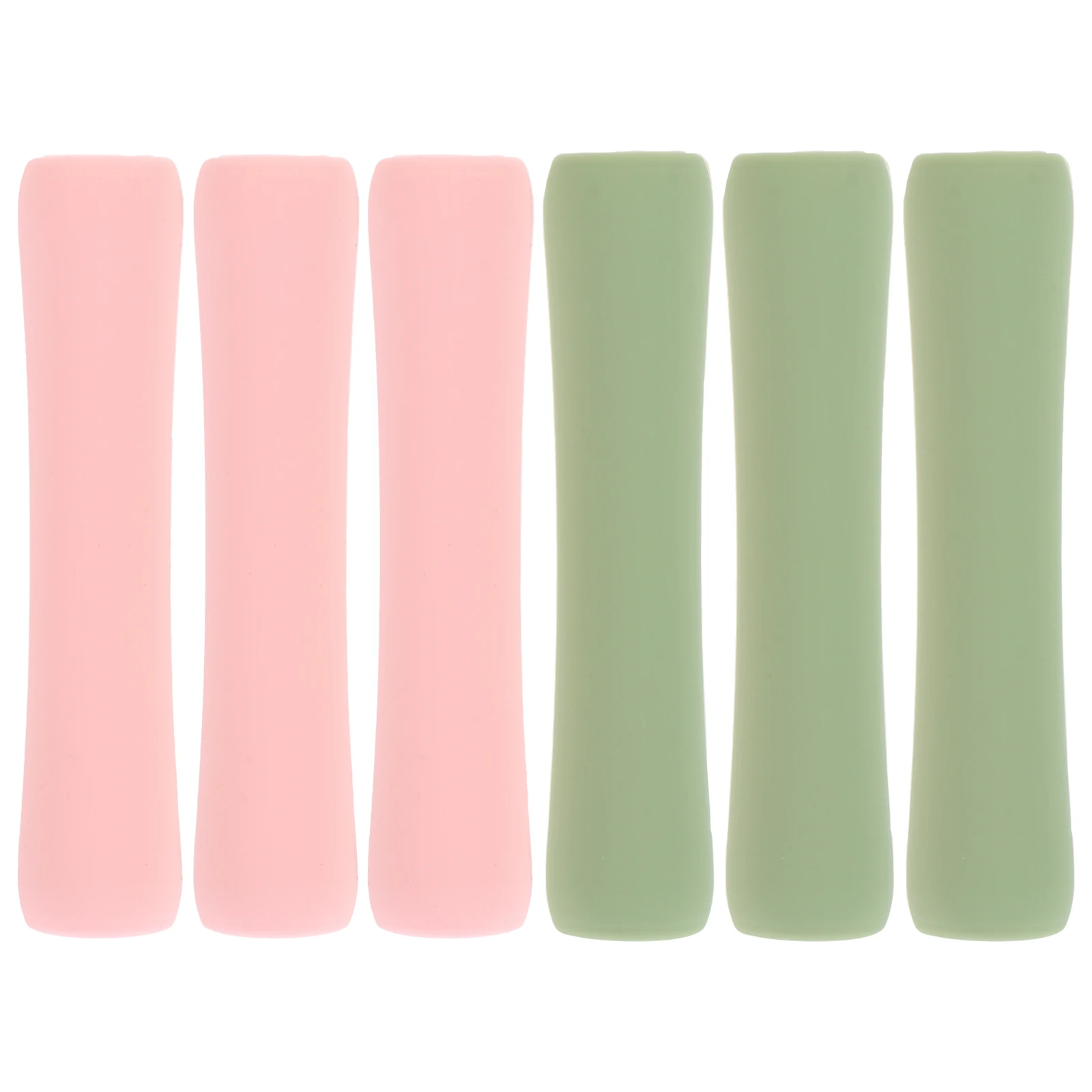 

6pcs Touch Pen Cover Pencil Sleeve Short Style Silicone Case White Black Anti Scratch Stylus Protective Sleeve