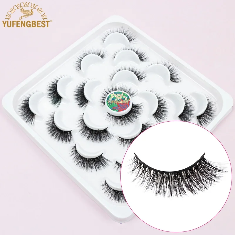 

YUFENGBEST 3d 10pair 14mm Fox Cat Eye Lash Minks Fluffy Ciglia Finte Wet Slim Cosplay Anime Eyelash Boxes Faux Cils Oeil De Chat