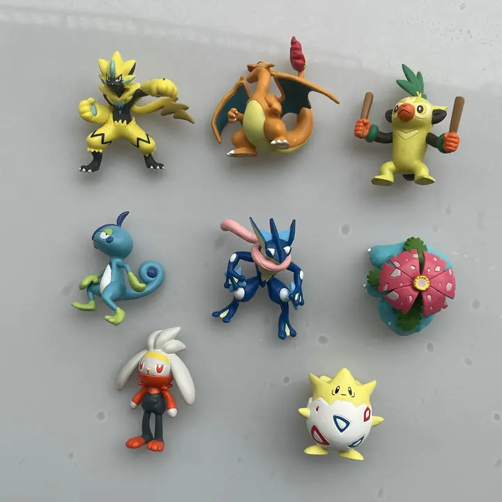 

Authentic Loose Stock: Grookey, Toxel and Greninja Capsule Toys Ornaments from Pokémon Sword and Shield