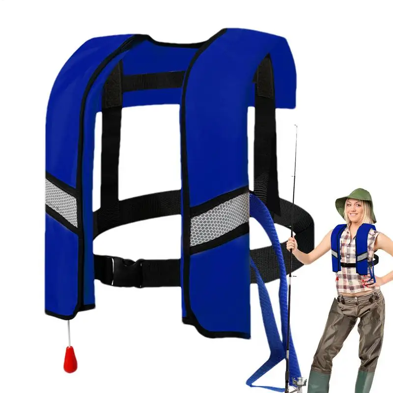 

Kayak Life Vest Reflective Swim Jacket Portable Buoyancy Aid For Kayaking Boating Snorkeling Paddle Board Floating Automatic