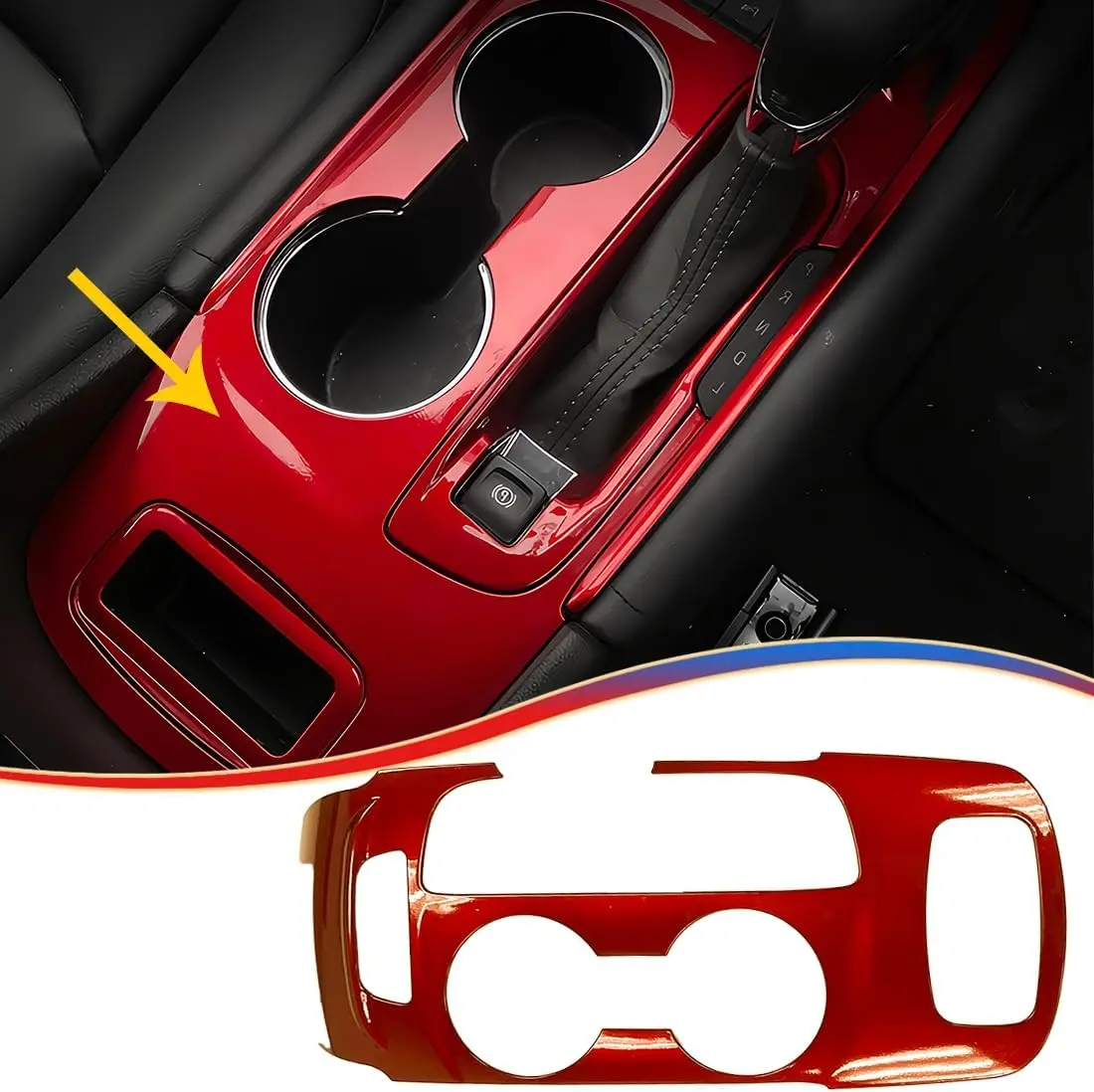 

Center Console Gear Shift Panel Cover for Chevrolet Malibu 2016-2024 Interior Trim (Not Fit LS, LS Fleet, L, RS Models)