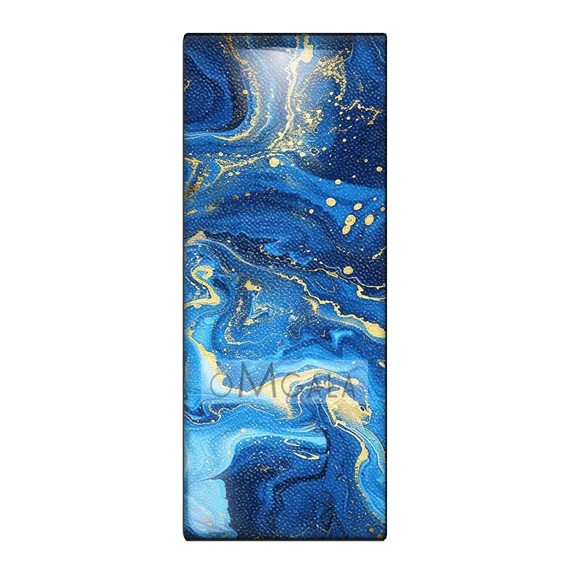 10 قطعة متنوعة 10x25 مللي متر مستطيل الزجاج كبوشن الأزرق الذهبي تقليد حجر الملمس-مثالية DIY بها بنفسك صنع المجوهرات والحرف اليدوية