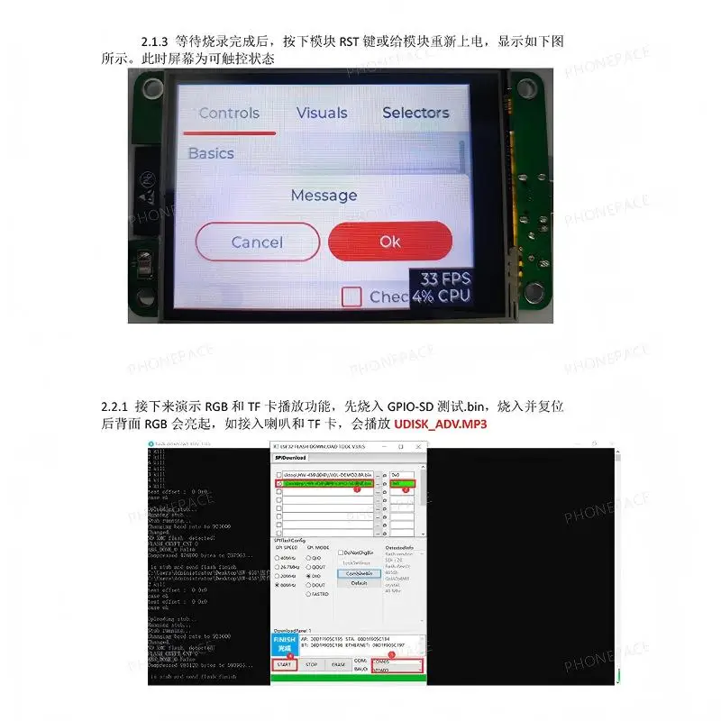 ESP32-Modul, 2,8-Zoll-LCD-Touchscreen, WLAN-kompatibel, Bluetooth, elektronisches Bauteil für DIY-Projekte. – Detail 4