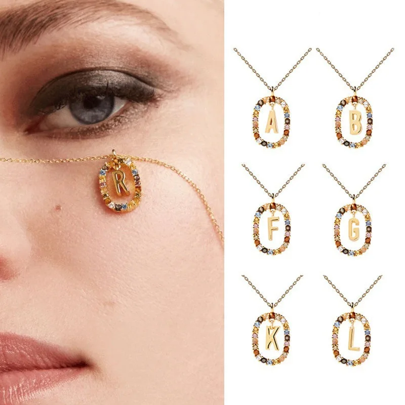 

EUREKA Подвеска-буква из стерлингового серебра 925 пробы с золотым покрытием (A-Z: M, S, C, K) на длинной цепочке, ювелирное изделие «Скажи моё имя»