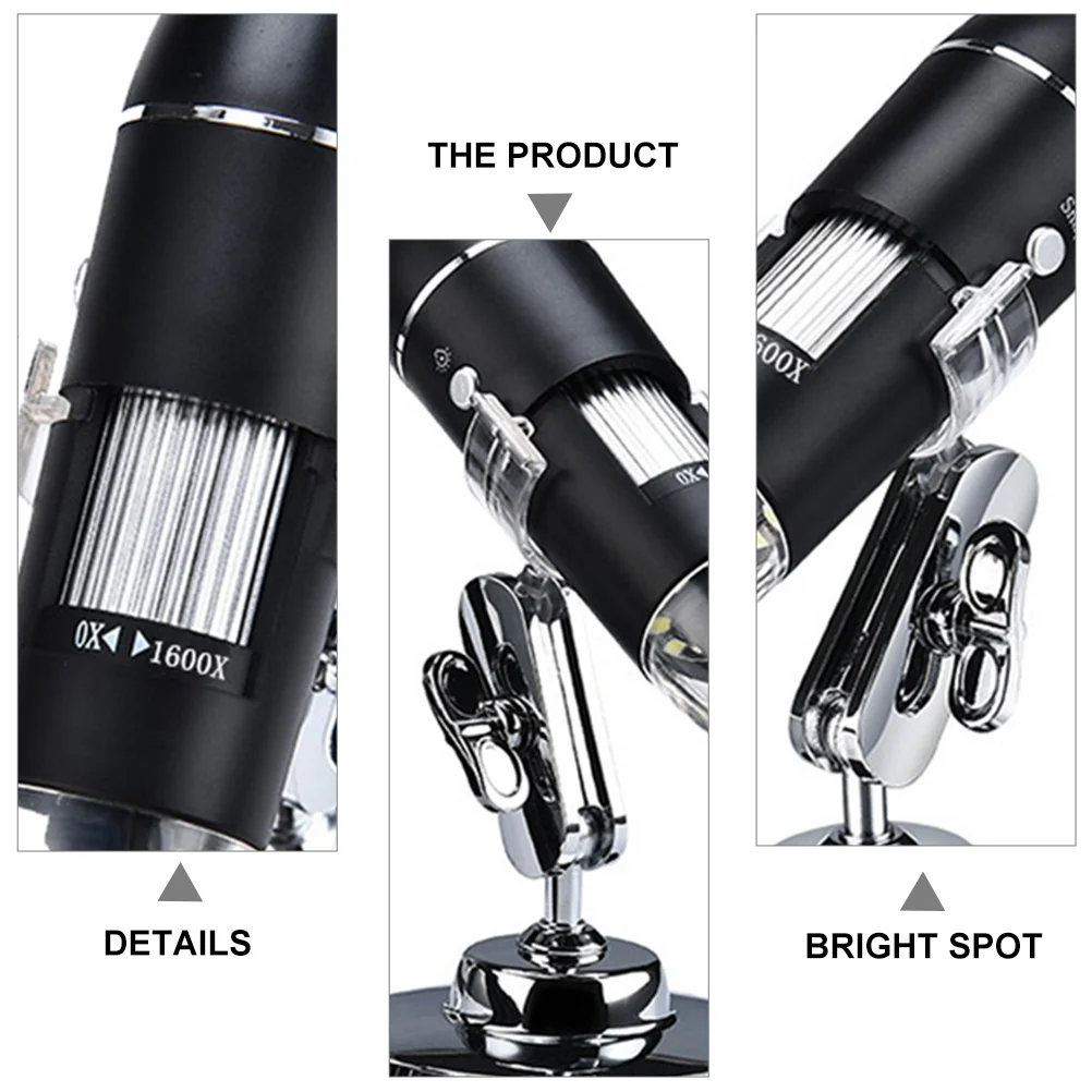 

High-Definition Microscope Digital Electron Microscope For Education Insect Observation Adjustable Bracket Led Light