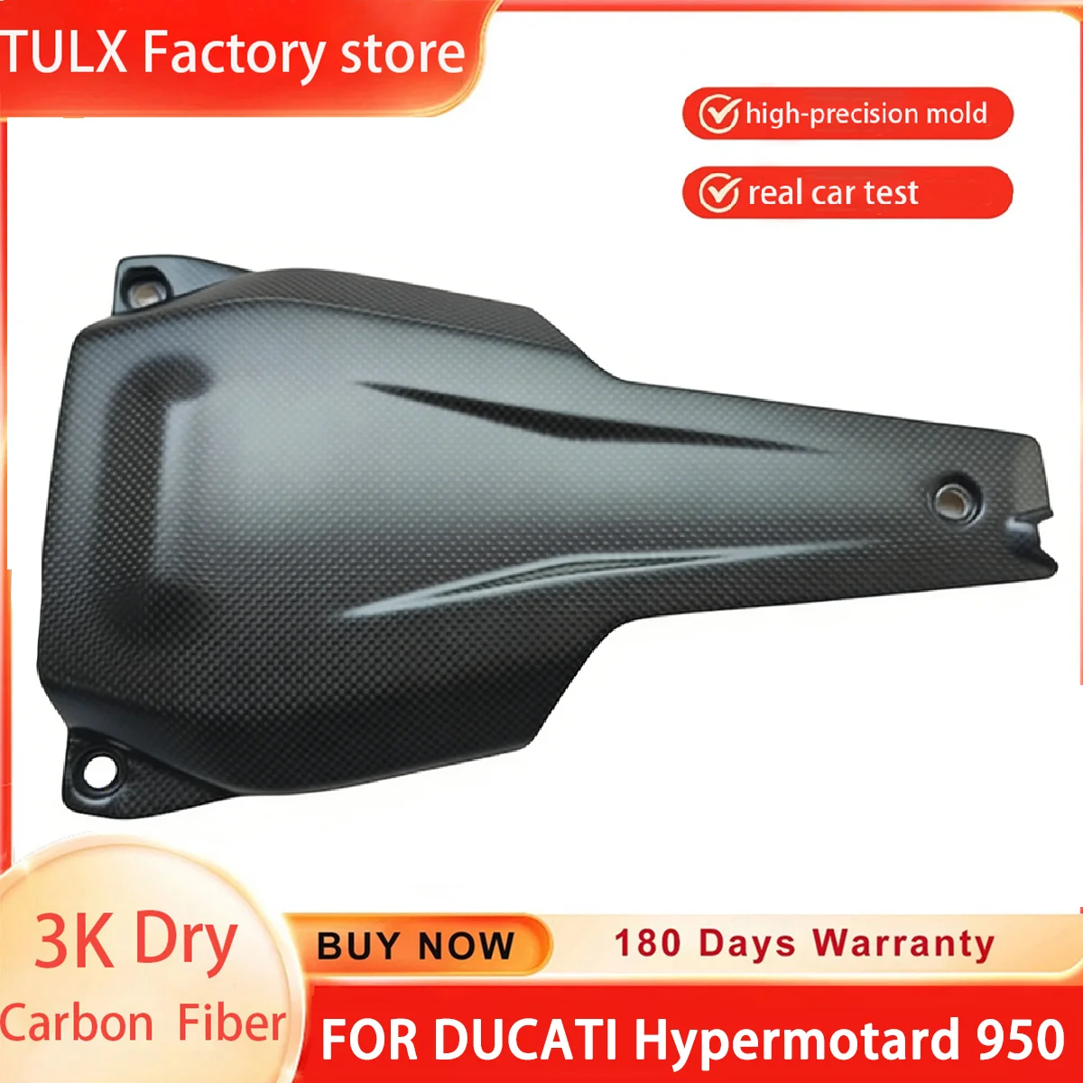 3K Carbon Fiber Undertail Cover Rear Undertray Tail Fairings For DUCATI Hypermotard 698 2024 2025 Motorcycle Accessories
