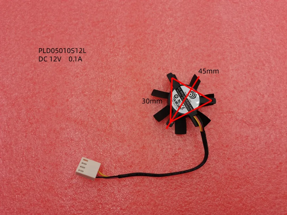 NEW PLD05010S12L 12V 0.10A 45mm 30x30x30mm 3Pin For MSI Graphics Card Cooling Fan