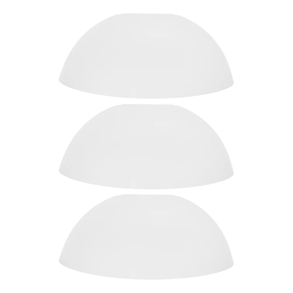 

3pcs Plastic Mushroom Lamp Shade Replacement White Bowl For Pendant Fan Table Floor Lamp Cover Home Decor Lighting Accessories
