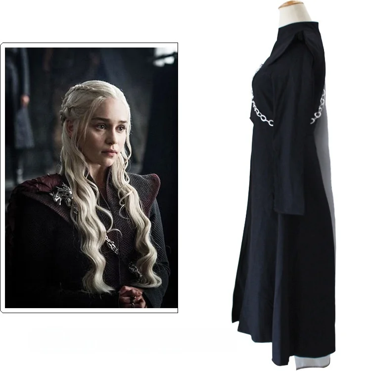   Staffel 7, Drachenmutter-Cosplay-Kostüm, Lied von Eis und Feuer, Dany Halloween, traditionelle Bühnenkleidung für Damen