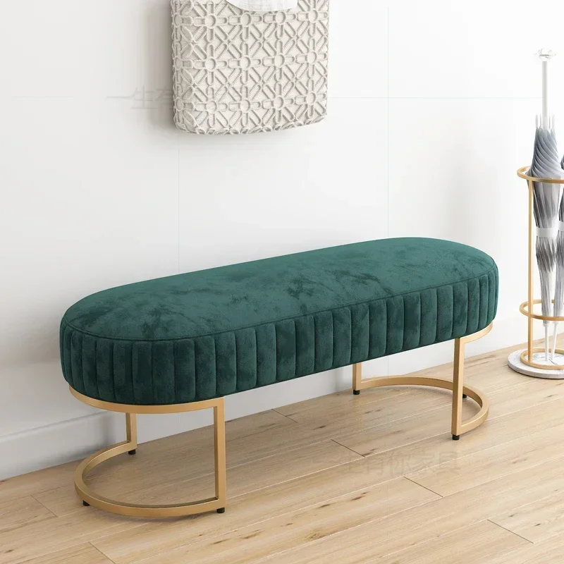 

Modern Velvet Bed Ottomans Entrance-hall Sofa Home Living Room Furniture Dresser Sofa Chair Pouf