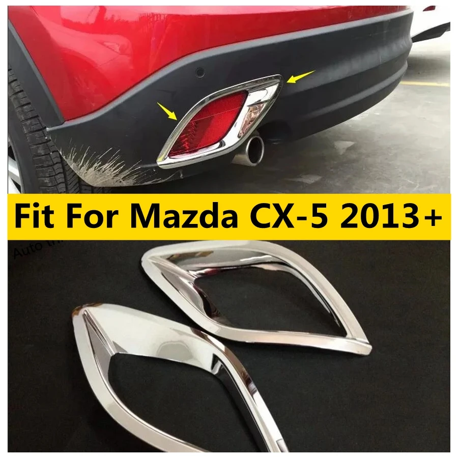 

ABS Chrome Rear Tail Fog Light Lamp Decoration Frame Cover Trim Fit For Mazda CX-5 2013 - 2016 Car Accessories