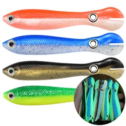 4PCS  Simulation Loach Soft Bait Bionic Swimming Lures Soft Fishing Bait Bouncing Lure Bionic Silicone Tail Wobbler Fish Lures
